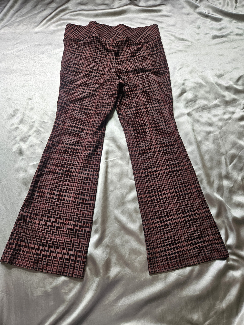 torrid Brown Pull-On Pocket Pixie Plaid Flare Pants Size1R